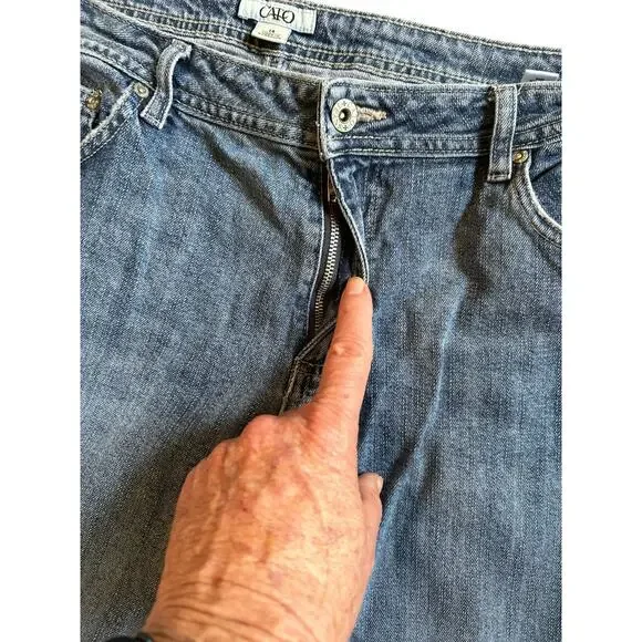 Cato Ladies Jeans Mid Rise Size 14 - Picture 6 of 9